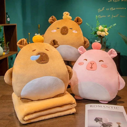Cozy Capybara Snuggle Pillow