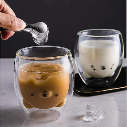 Cute Animal Glass Mug