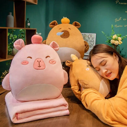 Cozy Capybara Snuggle Pillow