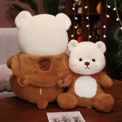 White Bear Capybara Plushie