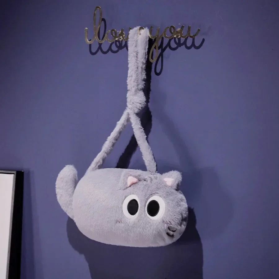 Kawaii Cat Plush Shoulder Bag