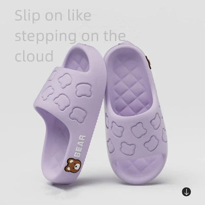 Bear Print Summer Slippers
