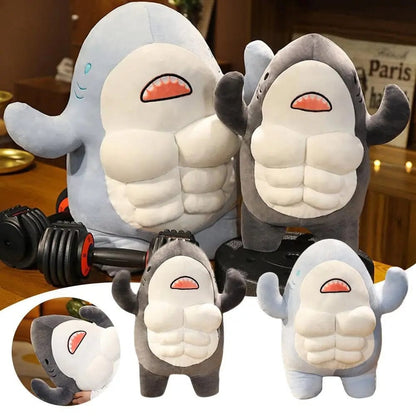 Adorable Muscle Shark Plushie