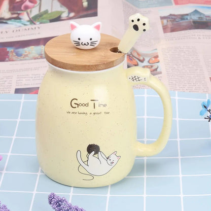 Cute Kitty Mug Set