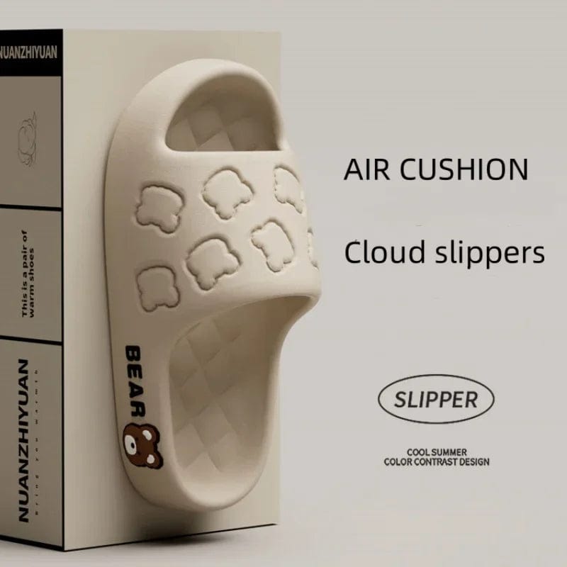 Bear Print Summer Slippers