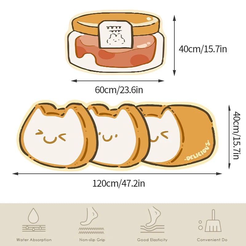 Cute Kitchen and Bathroom Mats