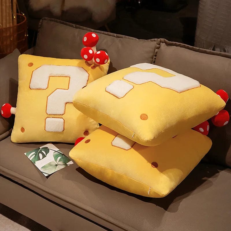 Question Block Plush Pillow