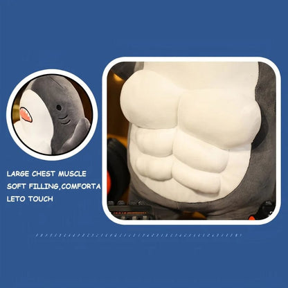 Adorable Muscle Shark Plushie