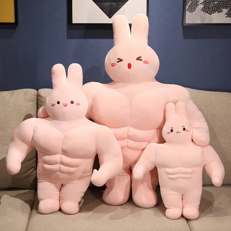 Mighty Bunny Muscle Plushie