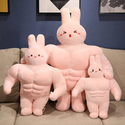 Mighty Bunny Muscle Plushie