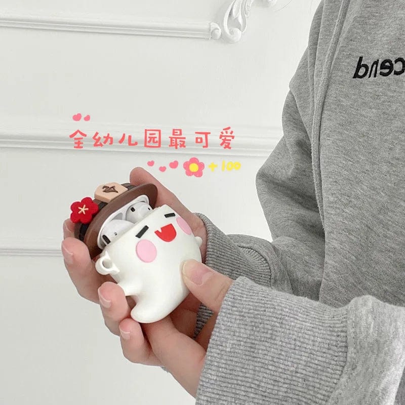 Kawaii Ghost AirPods Case Cover
