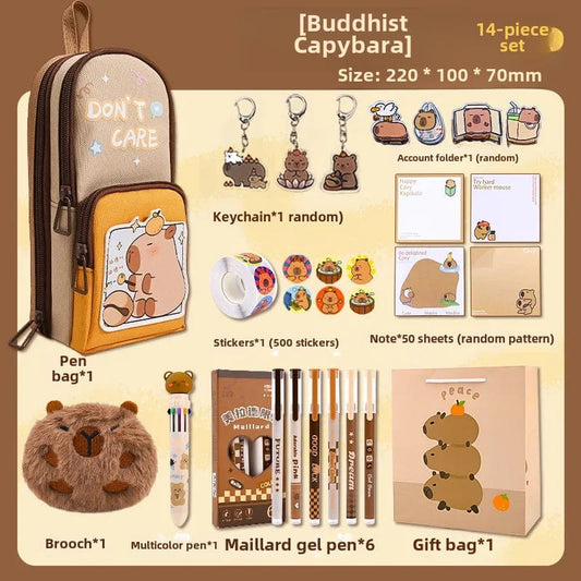 Capybara Kawaii Stationery Set