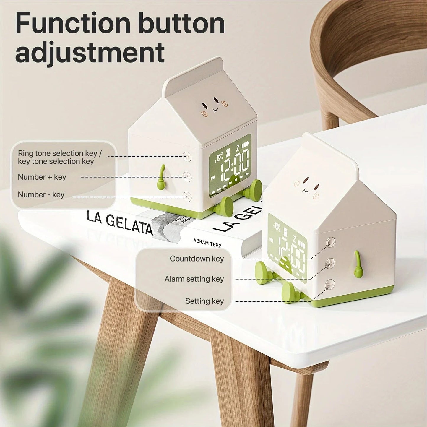 Milky Time Buddy Clock