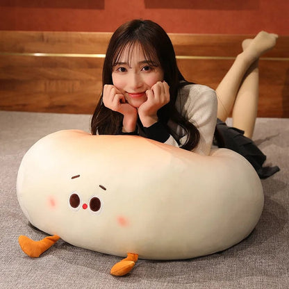 Steamed Bun Plush Pillow