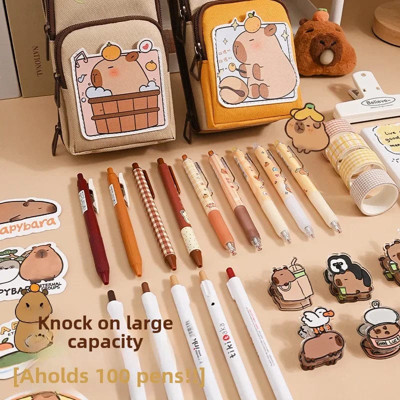 Capybara Kawaii Stationery Set