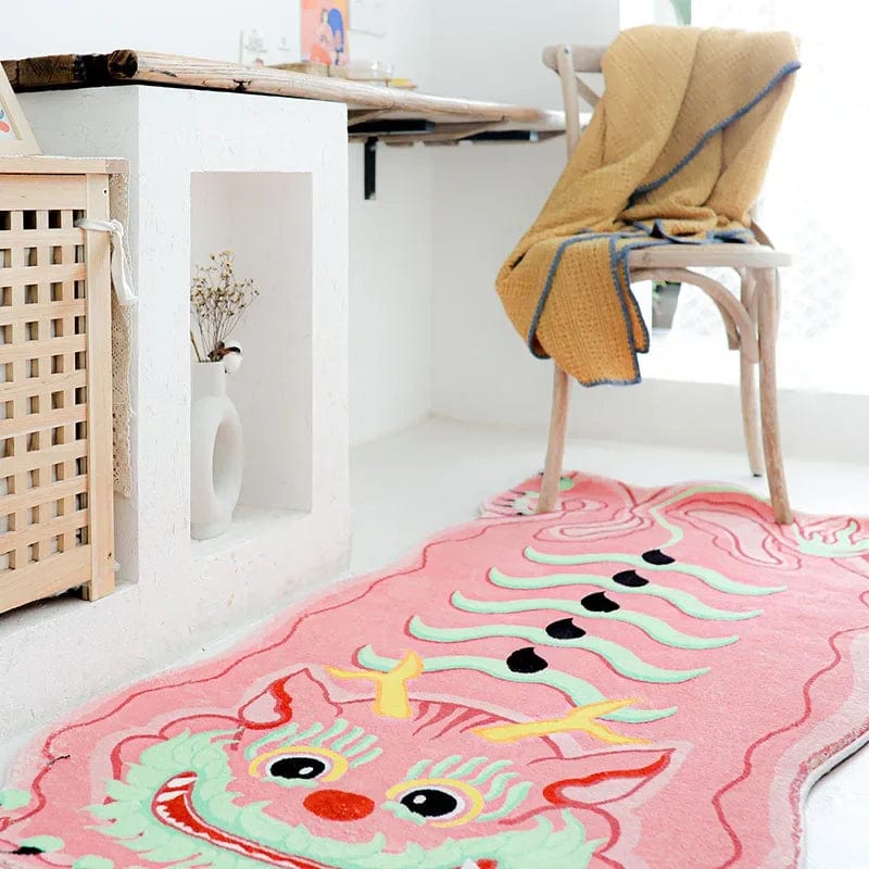 Adorable Kawaii Dragon Rug