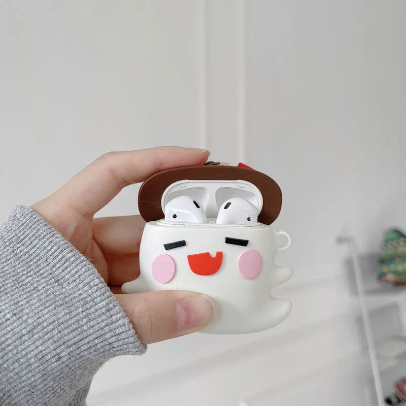 Kawaii Ghost AirPods Case Cover