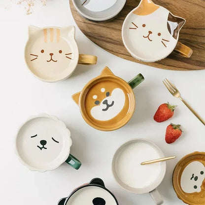 Cute Ceramic Animal Mugs