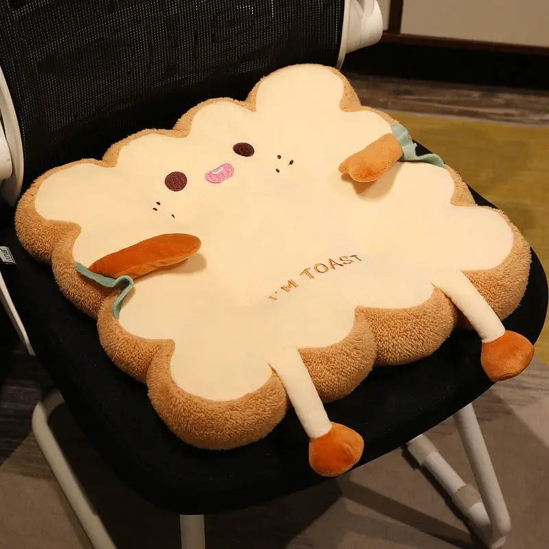 Plush Toast Chair Cushion