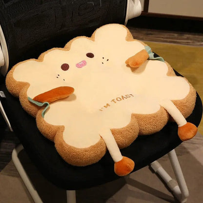 Plush Toast Chair Cushion