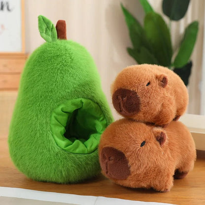 Capybara & Pig Fruit Plushies