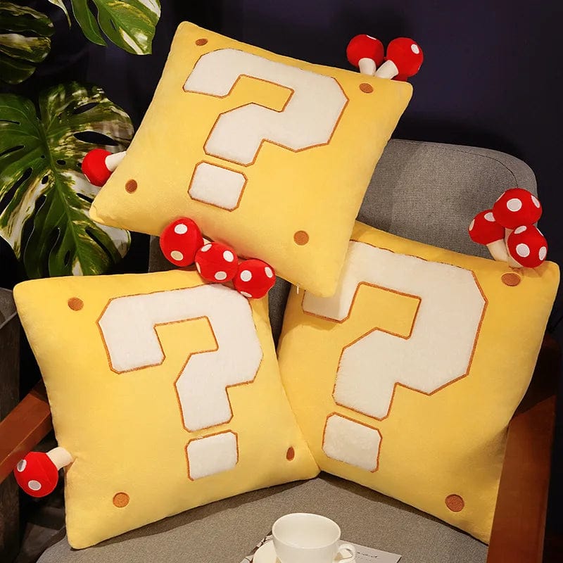 Question Block Plush Pillow