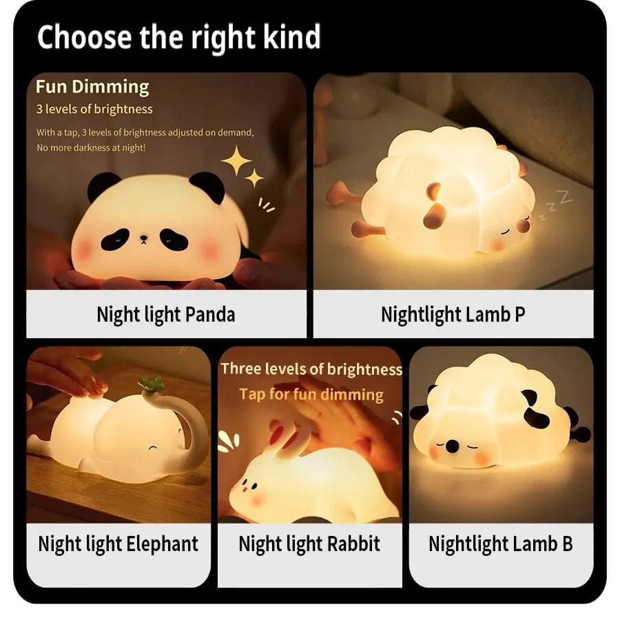 Squishy Animal Night Light