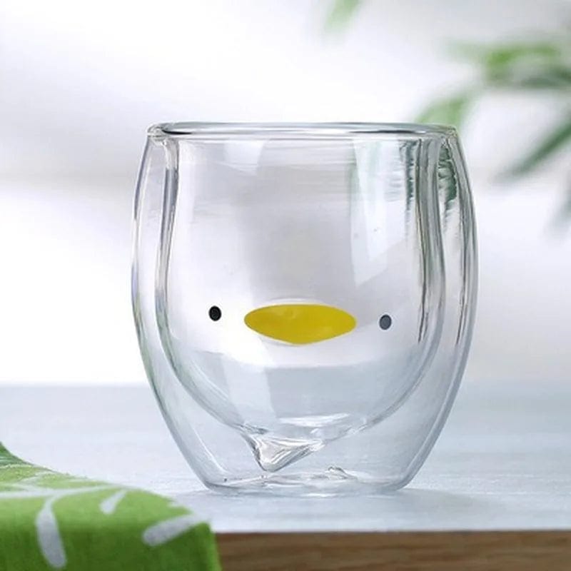 Cute Animal Glass Mug