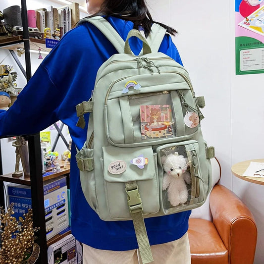 Cute Backpack with Teddy Bear