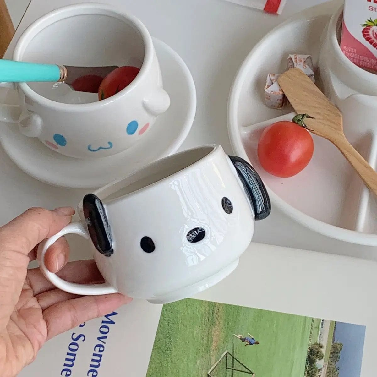 Cute Ceramic Dog Mug