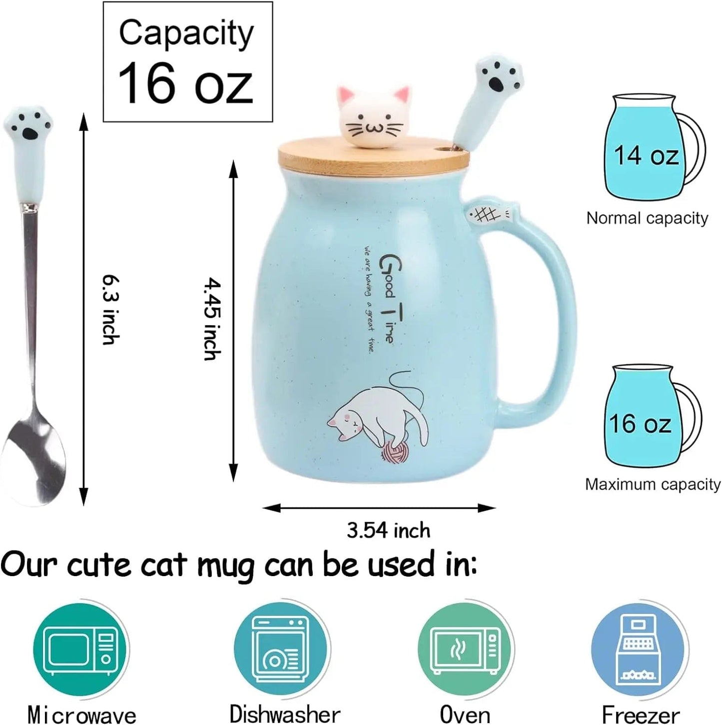 Cute Kitty Mug Set