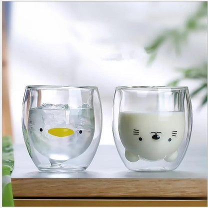 Cute Animal Glass Mug