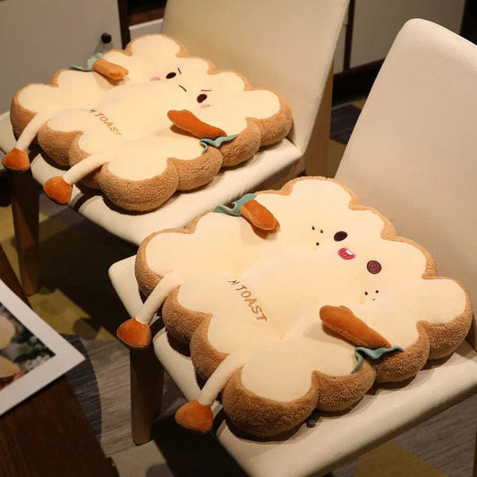 Plush Toast Chair Cushion