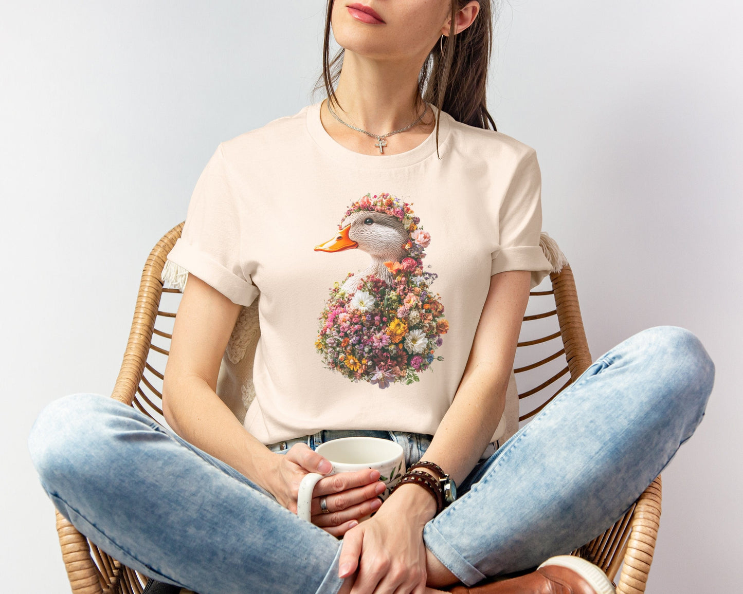 Floral Duck T-Shirt