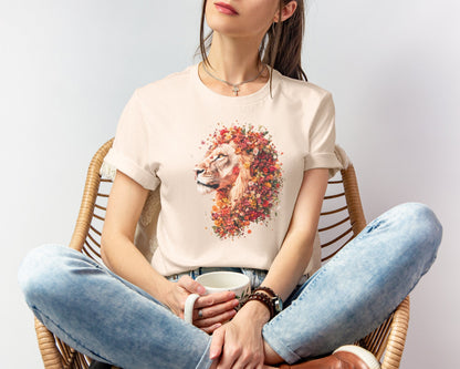 Floral Lion T-Shirt