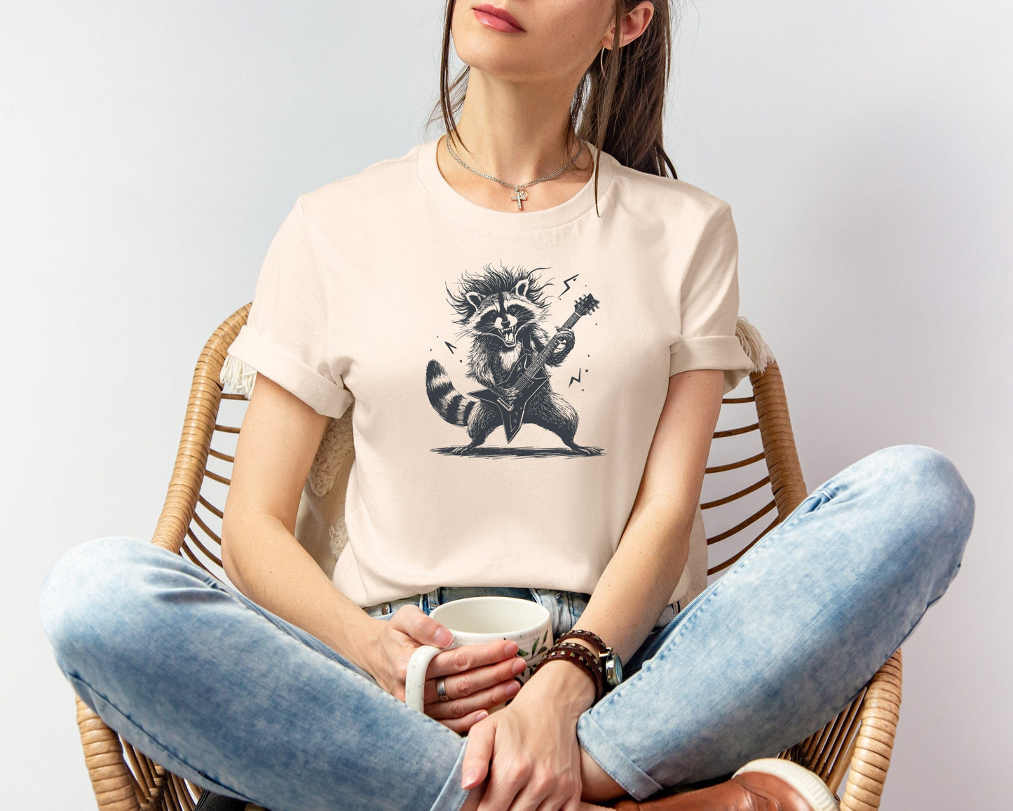 Guitar Raccoon T-shirt