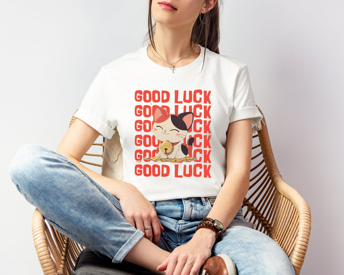 Good Luck Cat T-shirt