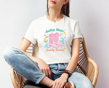 Salty Hair Sandy Boots T-shirt
