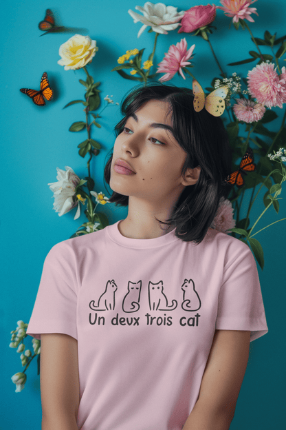 Un Deux Trois Cat T-shirt